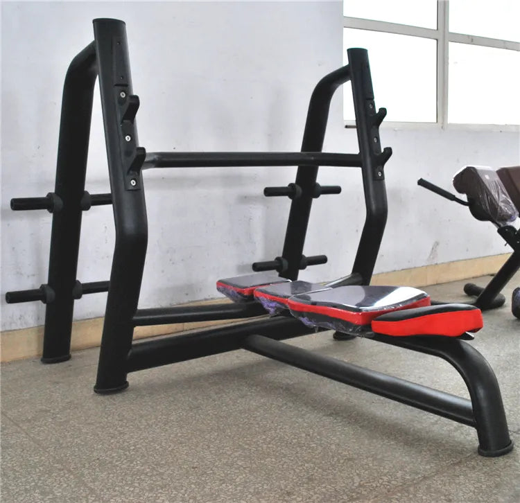 Olympic Flat Bench with Barbell and Plate Support (HX-AN52)
