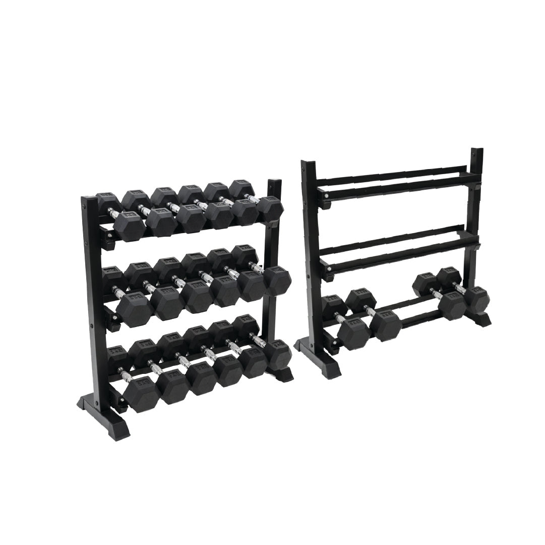 Rubber Hex Dumbbells in Canada (2.5 to 150 LB)