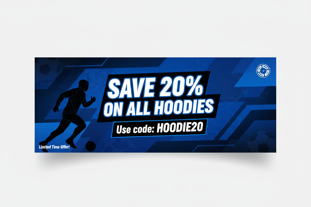 20% Off Hoodies Sale Ad