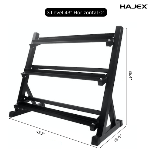 Steel Dumbbell Racks Vertical & Horizontal (3, 6, 8, 10 Levels)