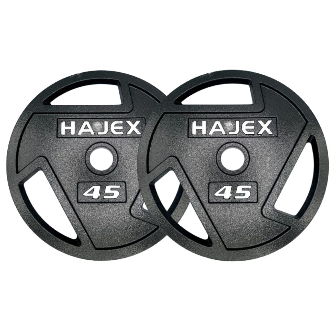 HAJEX Tri Grip Cast Iron Weight Plates
