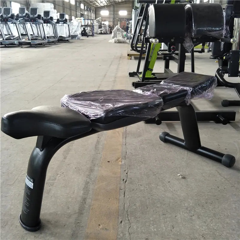 Commercial Gym Flat Bench (Matte Black)