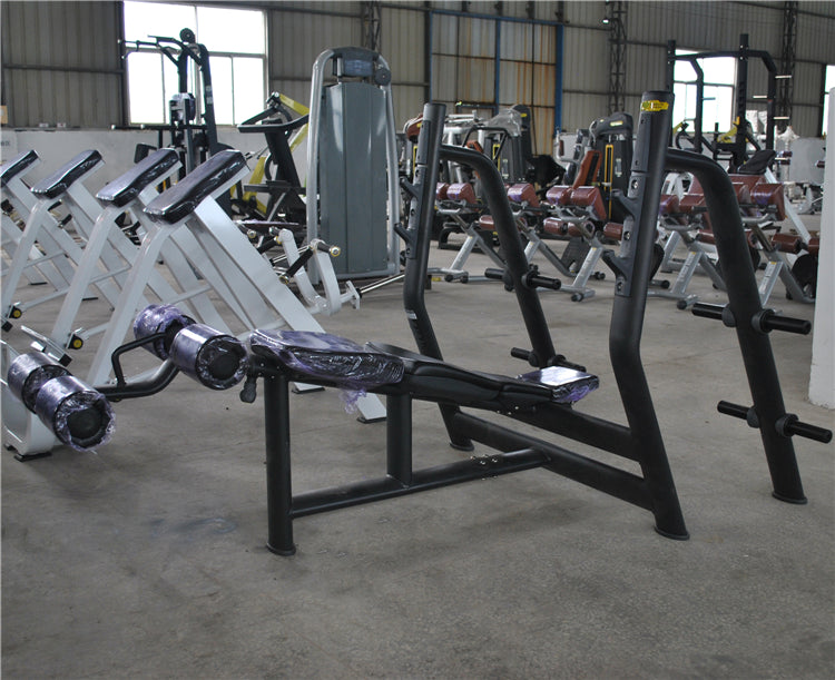Olympic Decline Bench with Barbell and Plate Support (AN44)