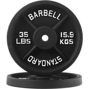 Cast Iron Weight Plates - Standard, Olympic in LBs, KGs