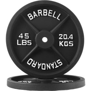 Cast Iron Weight Plates - Standard, Olympic in LBs, KGs