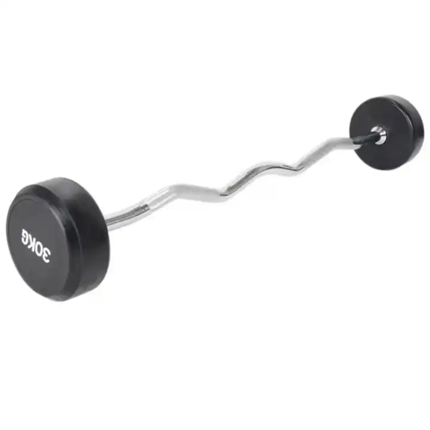 Straight and EZ Curl Fixed Weight Barbell Sets - 20 to 100 LB