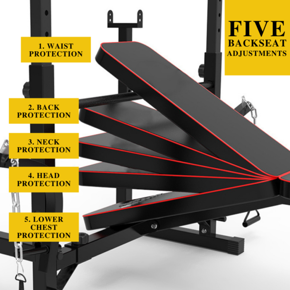Adjustable Workout Bench with Weight Sets