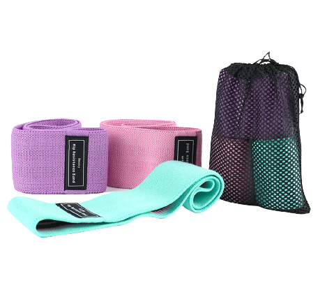 Three Levels Anti-Slip Booty Resistance Bands Set