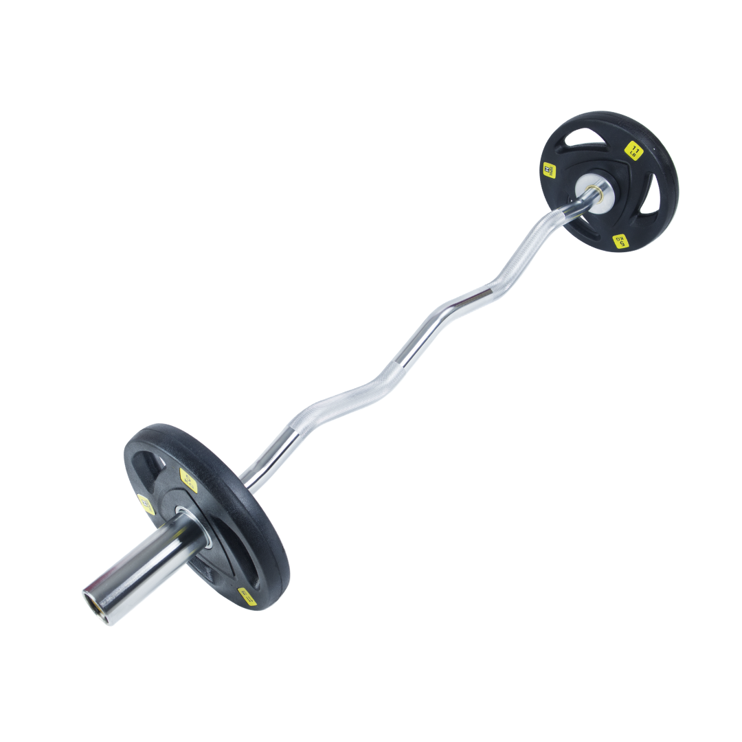 HAJEX Olympic and Standard Barbell Bars with Bearings and High Loading Capacity