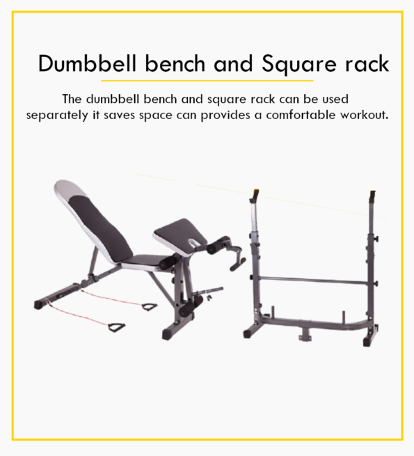 Adjustable Workout Bench with Weight Sets