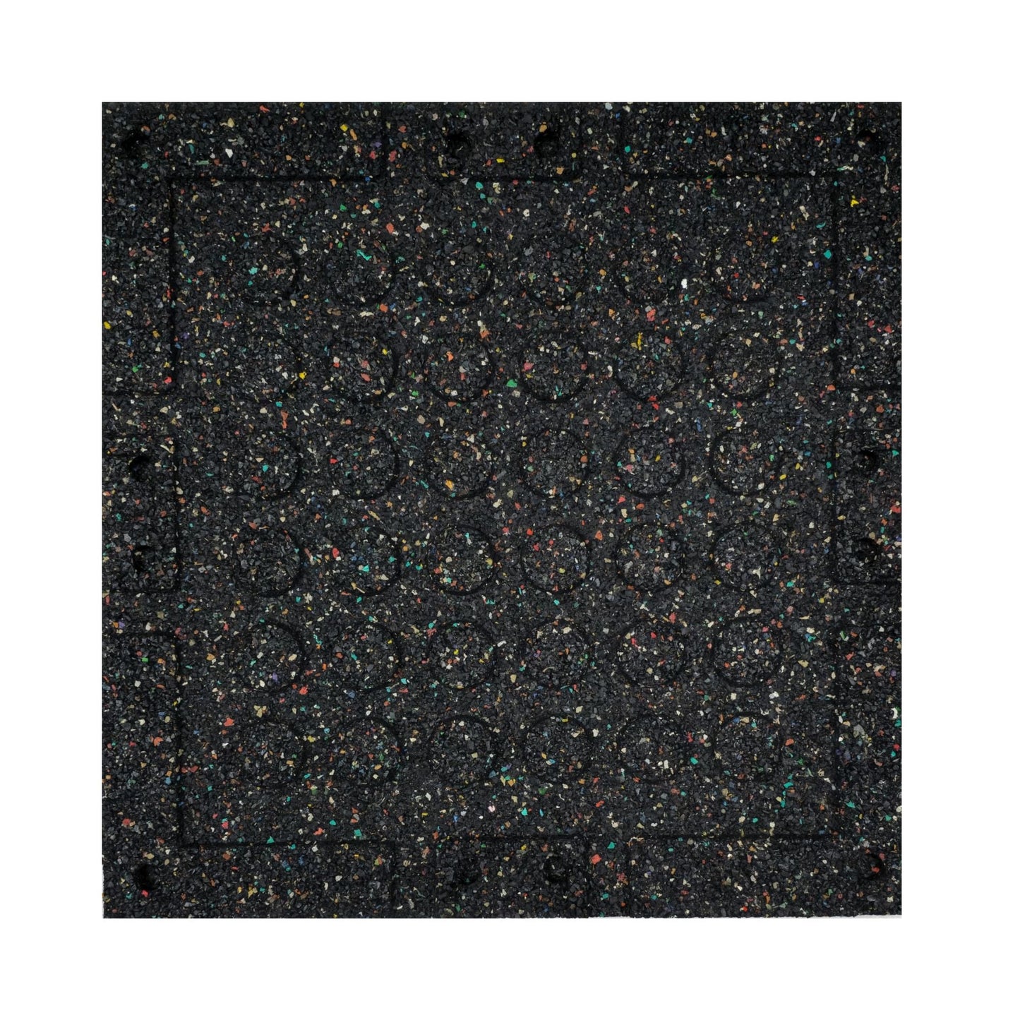 HAJEX Hard Floor Mats for Gym - Pack of 6