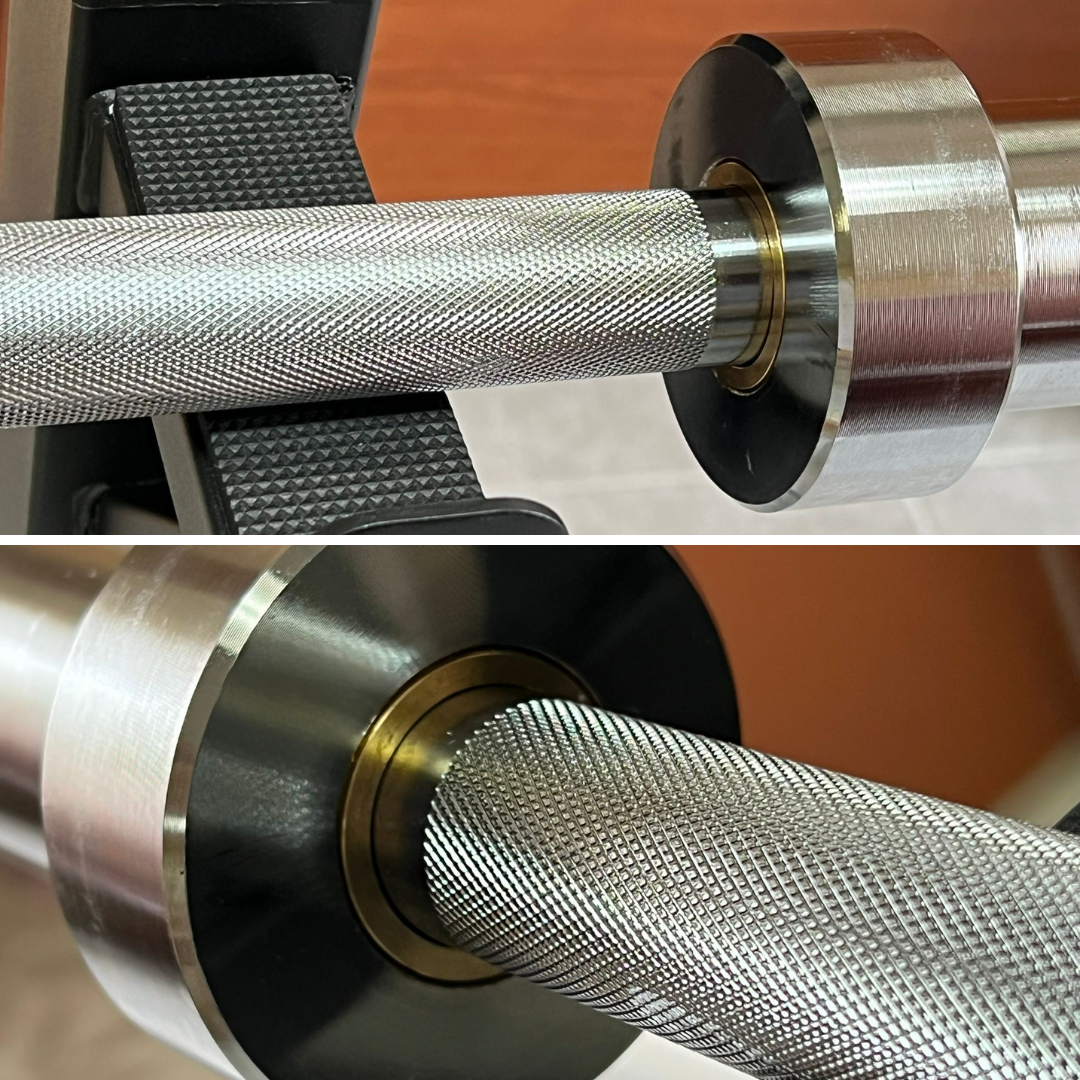 HAJEX Olympic and Standard Barbell Bars with Bearings and High Loading Capacity