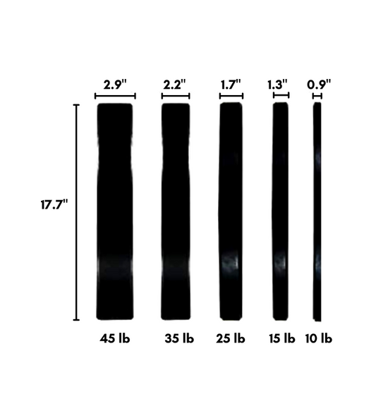 HAJEX Olympic Bumper Weight Plates - 10, 15, 25, 35, 45, 55 LB