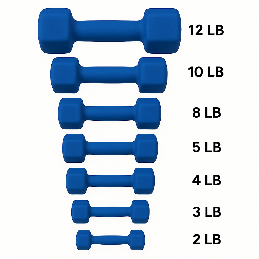 Neoprene Dumbbells Pairs & Sets With Rack