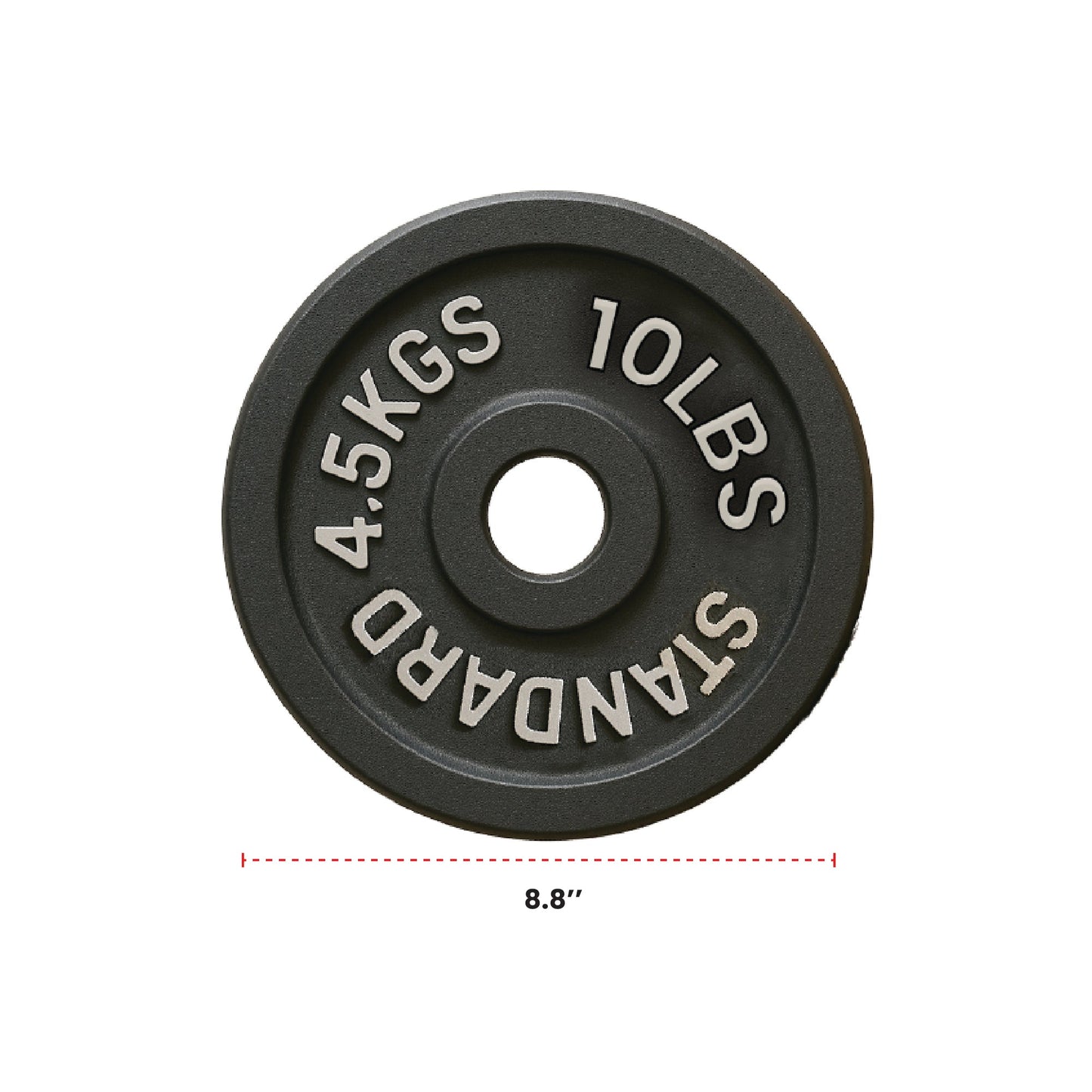 Cast Iron Weight Plates - Standard, Olympic in LBs, KGs