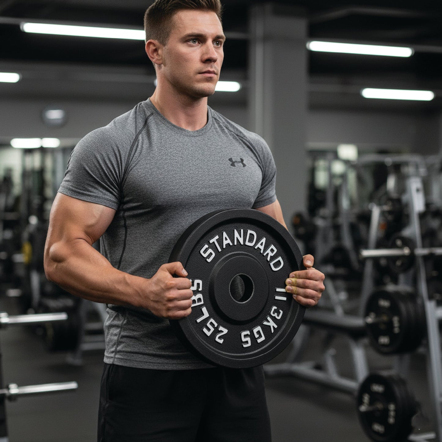 Cast Iron Weight Plates - Standard, Olympic in LBs, KGs