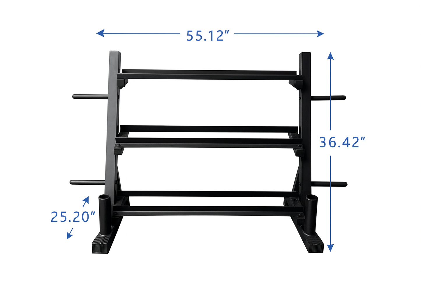 Steel Dumbbell Racks Vertical & Horizontal (3, 6, 8, 10 Levels)