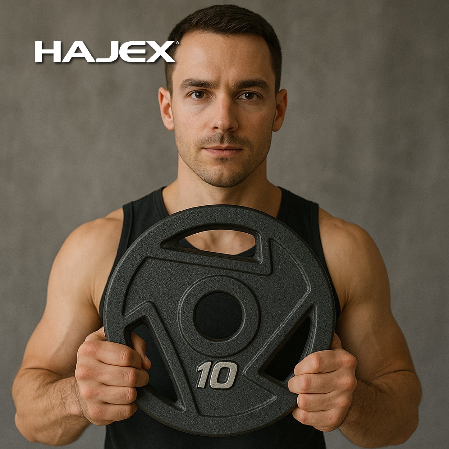 HAJEX Tri Grip Cast Iron Weight Plates