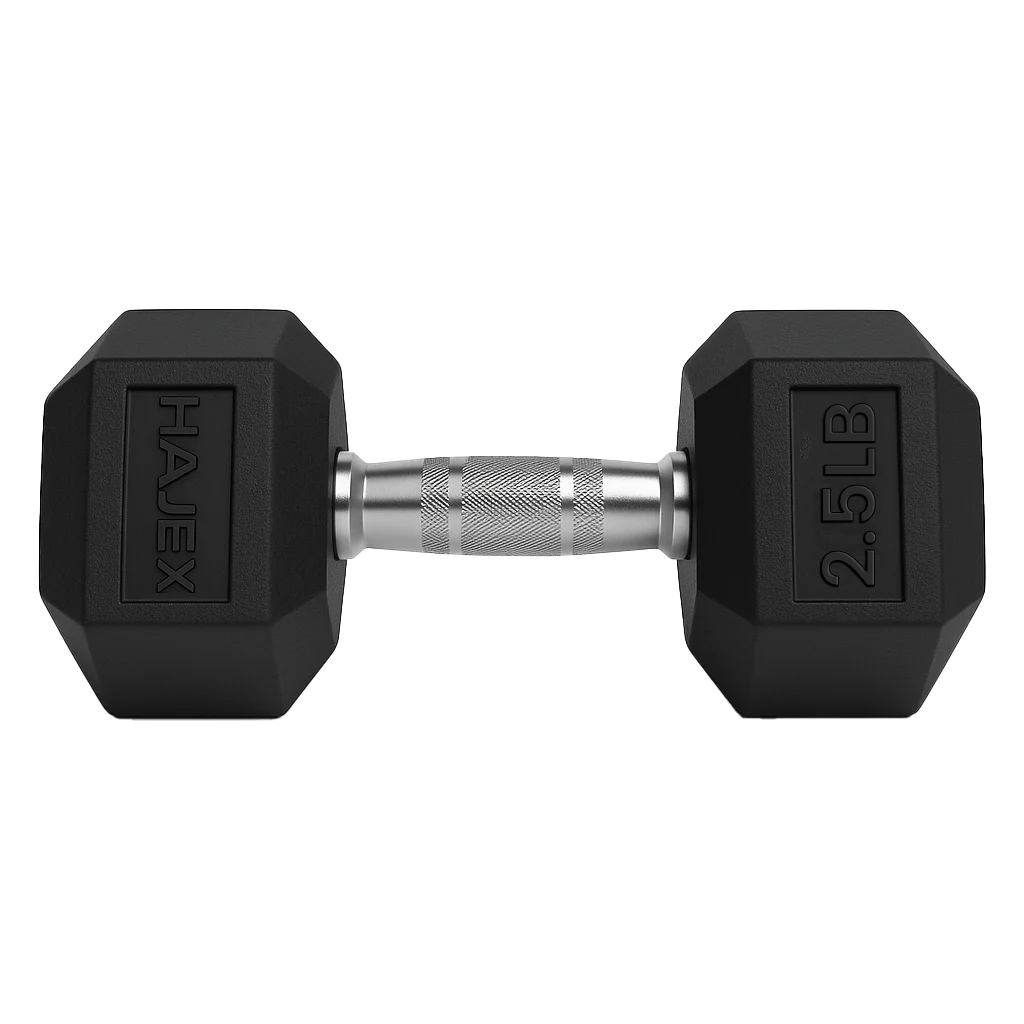 Rubber Hex Dumbbells in Canada (2.5 to 150 LB)