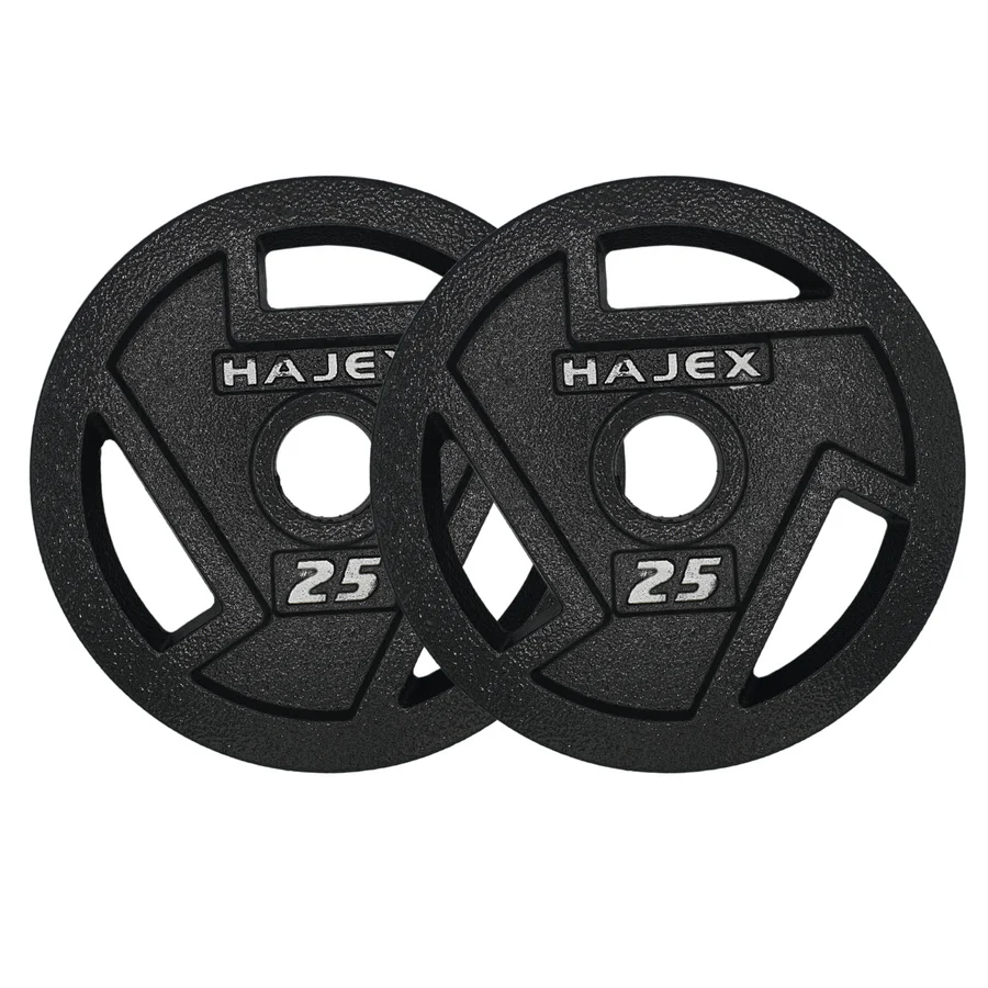 HAJEX Tri Grip Cast Iron Weight Plates
