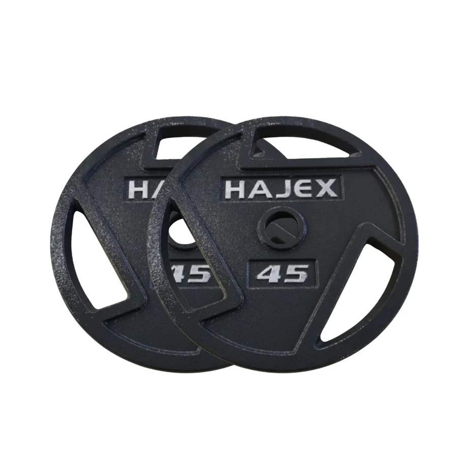 HAJEX Tri Grip Cast Iron Weight Plates
