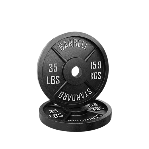 Cast Iron Weight Plates - Standard, Olympic in LBs, KGs