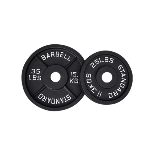 Cast Iron Weight Plates - Standard, Olympic in LBs, KGs