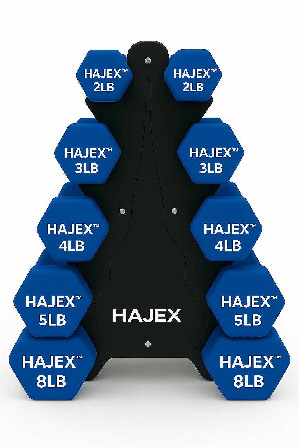 Neoprene Dumbbells Pairs & Sets With Rack