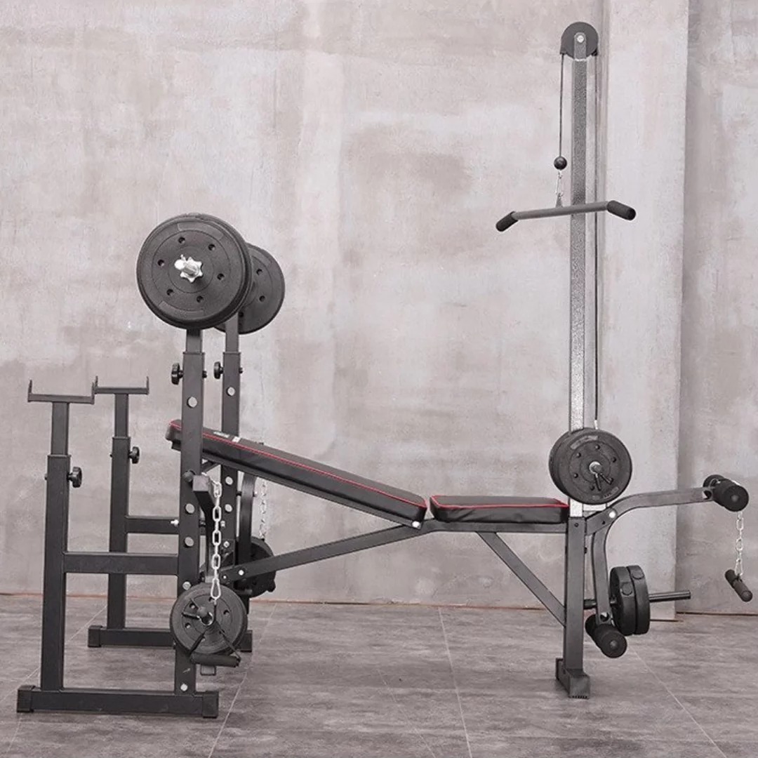 Adjustable Workout Bench with Weight Sets